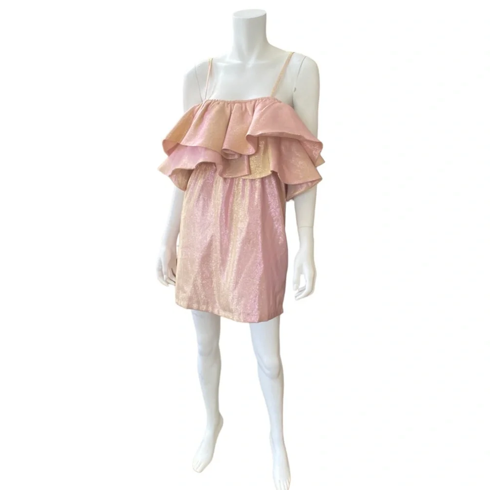 NWT BUDDYLOVE Kelsey Ruffle Top Dress, size Medium - Picture 3 of 9